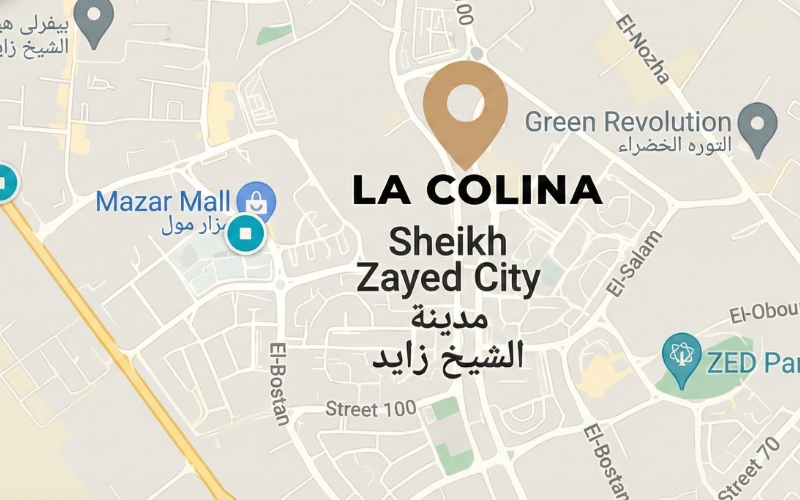 موقع كمبوند لاكولينا الشيخ زايد