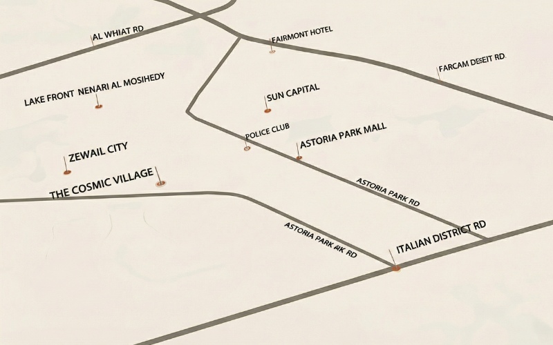 موقع كمبوند هوم حدائق أكتوبر Hom October Gardens