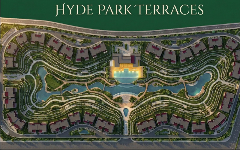 التصميم المعماري لكمبوند هايد بارك تيراسيز التجمع الخامس Hyde Park Terraces
