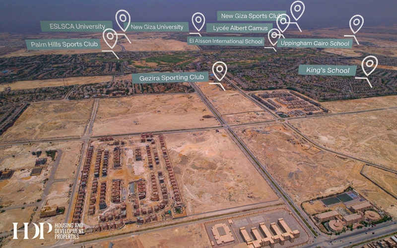 موقع مشروع كلوب هيلز ريزيدنس 6 أكتوبر