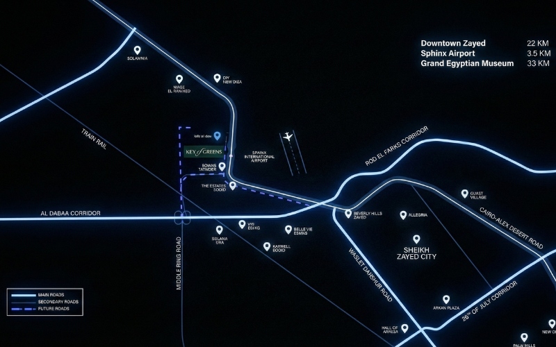 موقع كي أوف جرينز زايد الجديدة Key Of Greens New Zayed