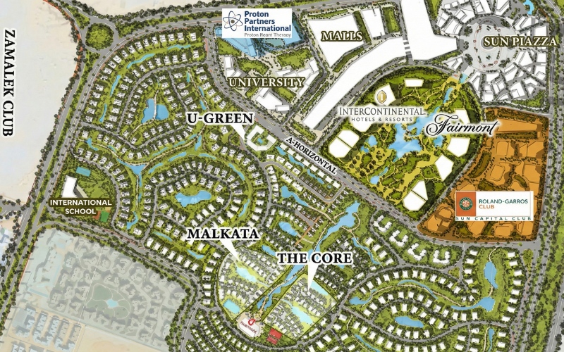 مساحات كمبوند صن كابيتال 6 اكتوبر Sun Capital 6 October