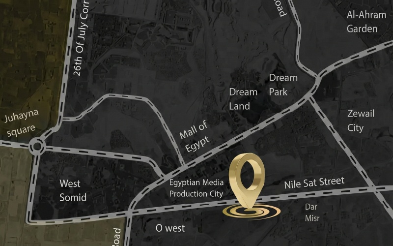 موقع كمبوند اب ويست 6 أكتوبر Up West 6 October