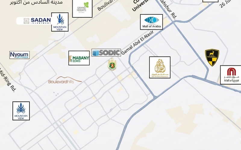 موقع بوليفارد هيلز 6 أكتوبر Boulevard Hills October