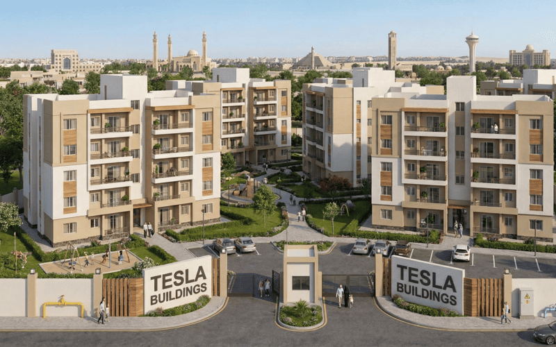 كمبوند المخابرات عمارات تسلا أكتوبر