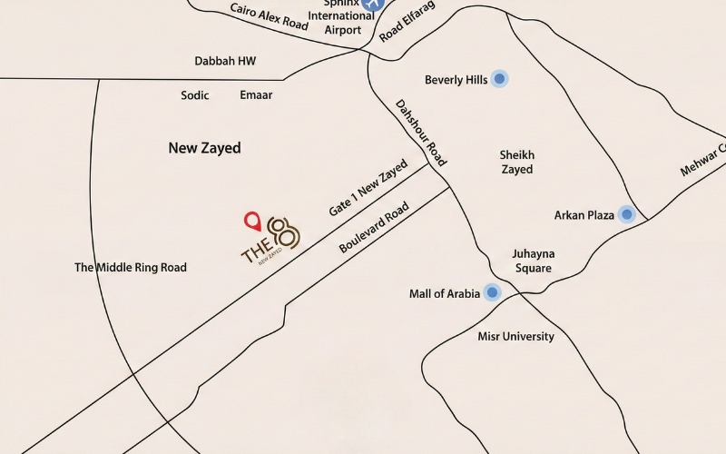 خريطة The 8 New Zayed