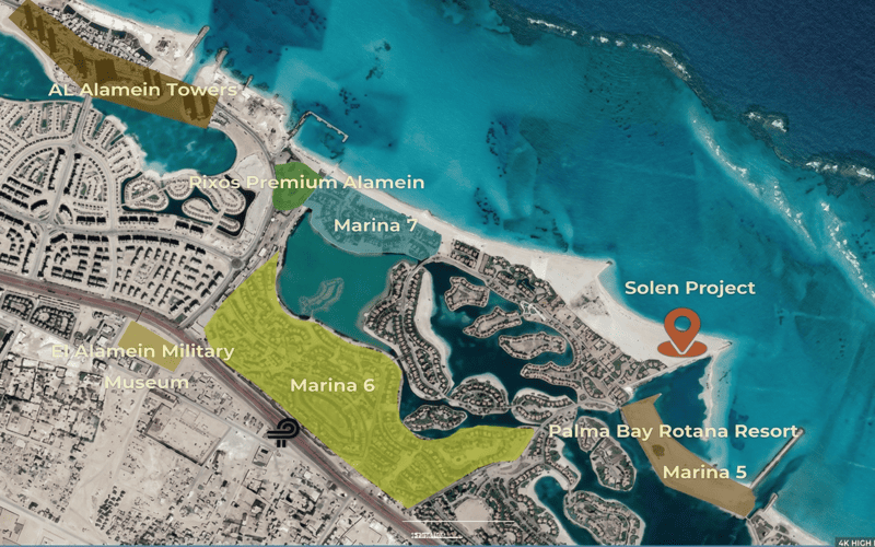 قرية سولين مارينا 5 الساحل الشمالي Solen Marina 5 North Coast Mercon